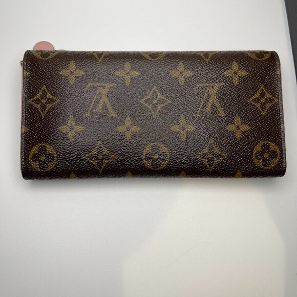 Louis Vuitton  Monogram Bloom Flower Emilie Wallet - Fuchsia - Preowned - Picture 12 of 15